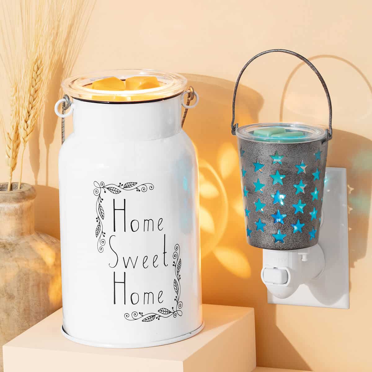 HOME AT LAST HOME SWEET HOME AND SEEING STARS MINI SCENTSY WARMER