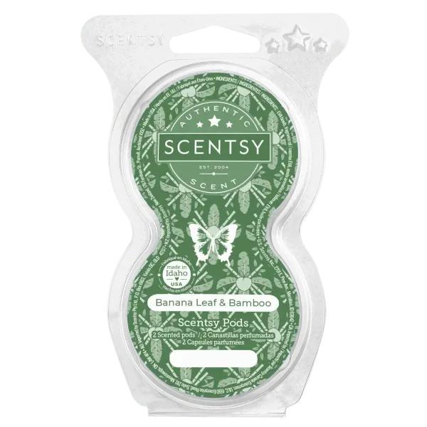 1 2 Banana Leaf & Bamboo Scentsy Pods