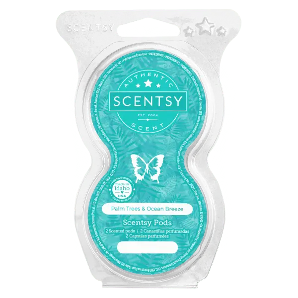 1 3 Palm Trees & Ocean Breeze Scentsy Pods