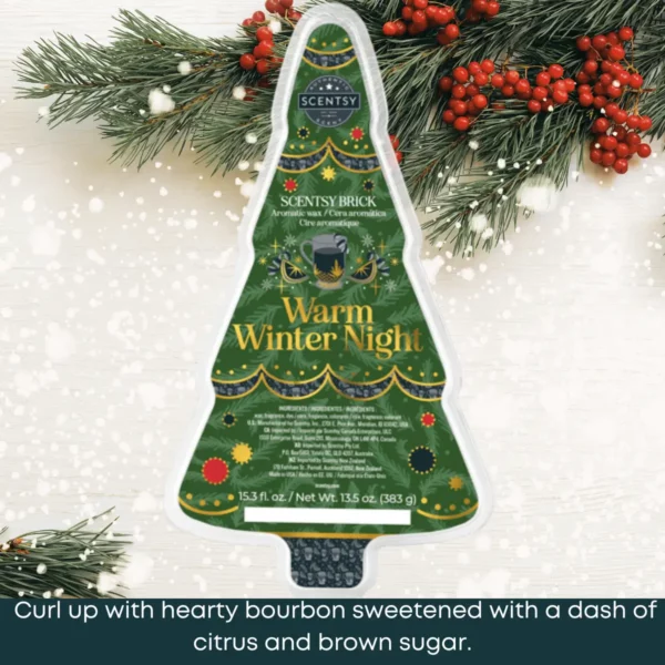 Warm Winter Night Scentsy Brick | Holiday 2024