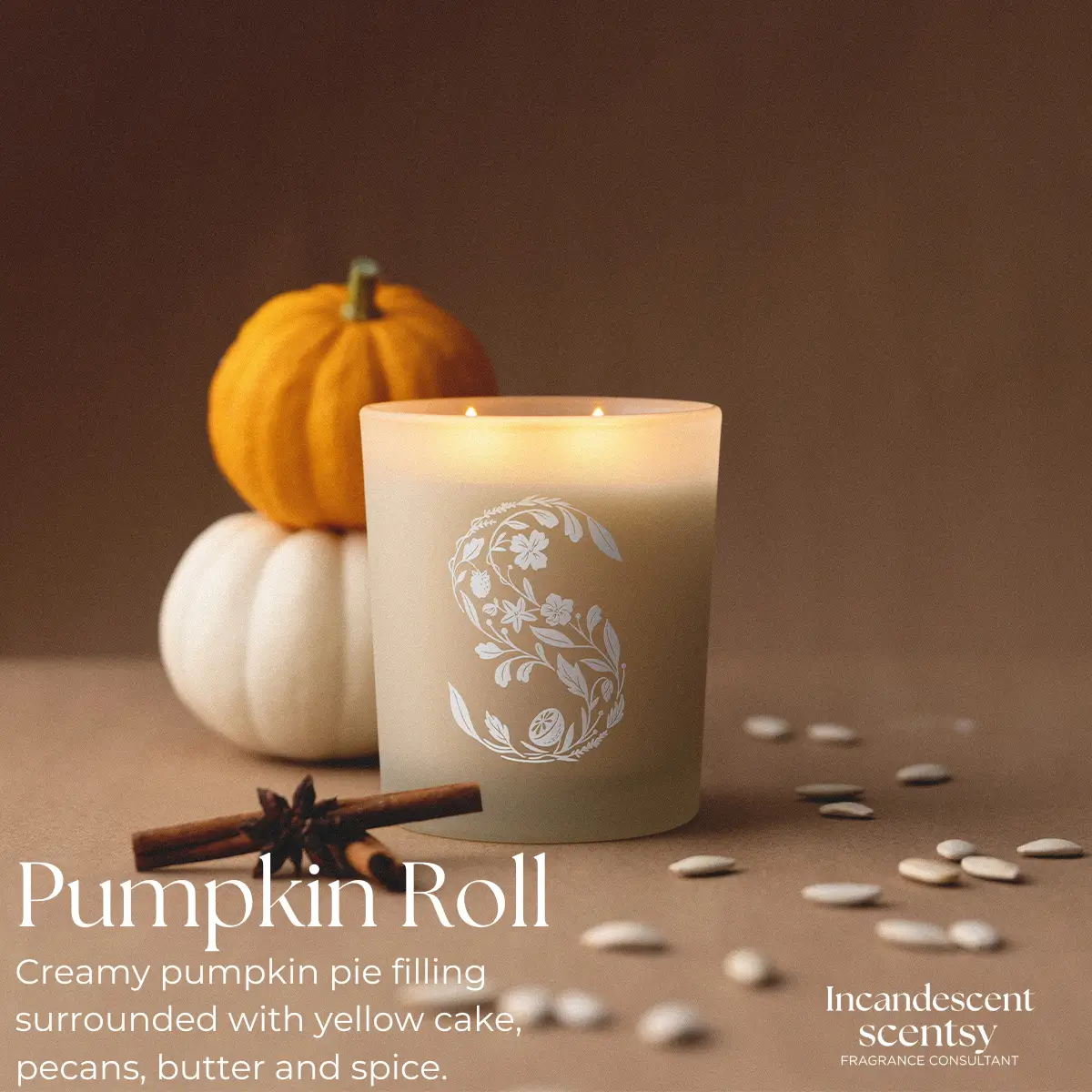 Pumpkin Roll Scentsy Scented Candle