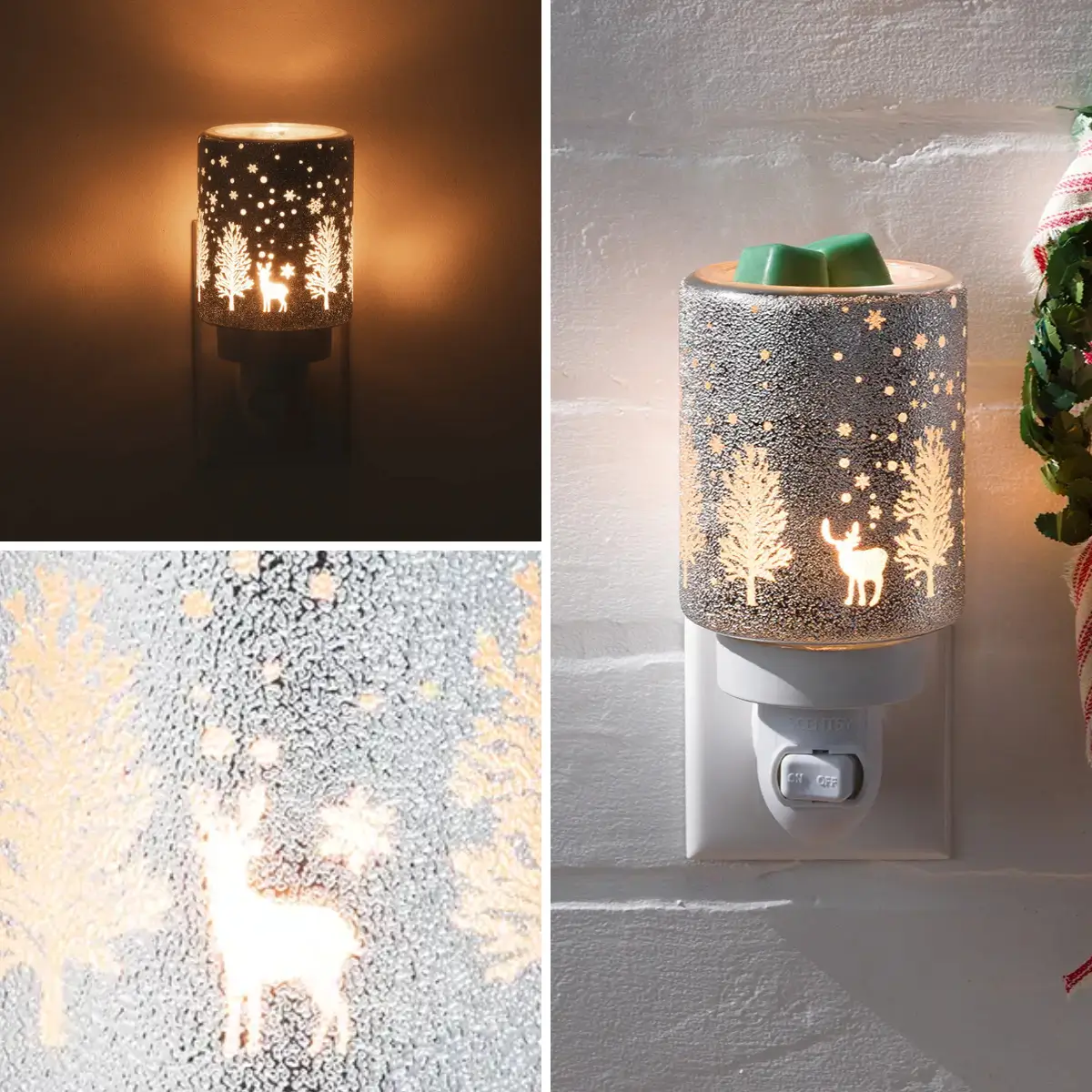 Snowy Glitter Scentsy Mini Warmer