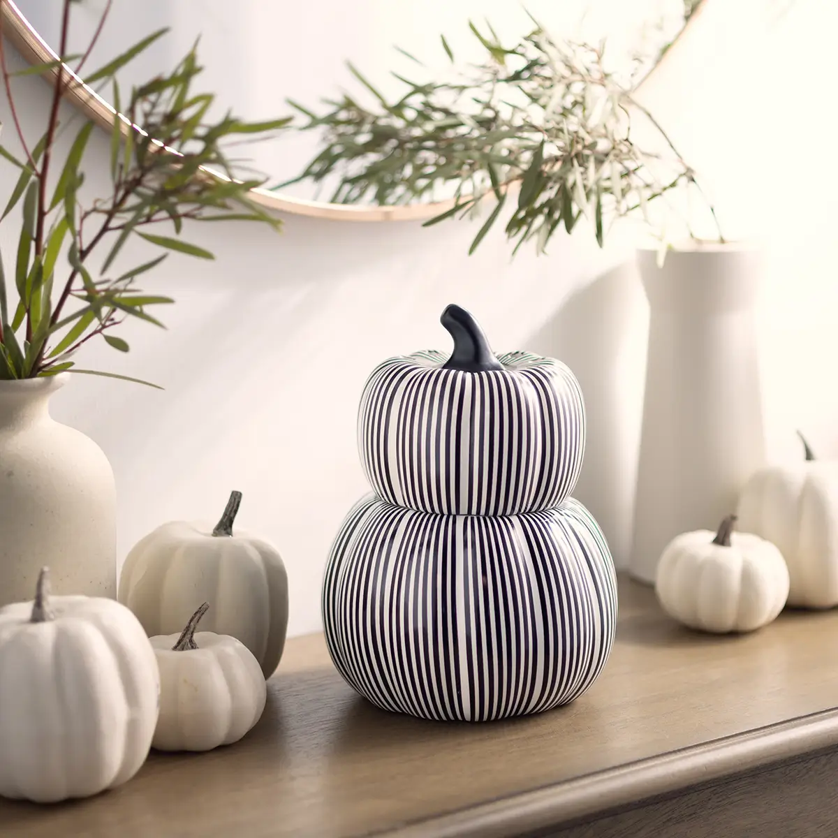 Courtly Striped Pumpkin Scentsy Warmer