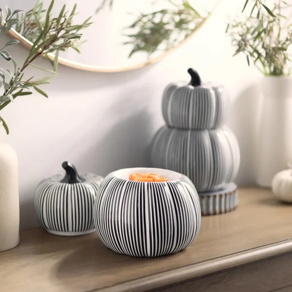 Courtly Striped Pumpkin Scentsy Warmer