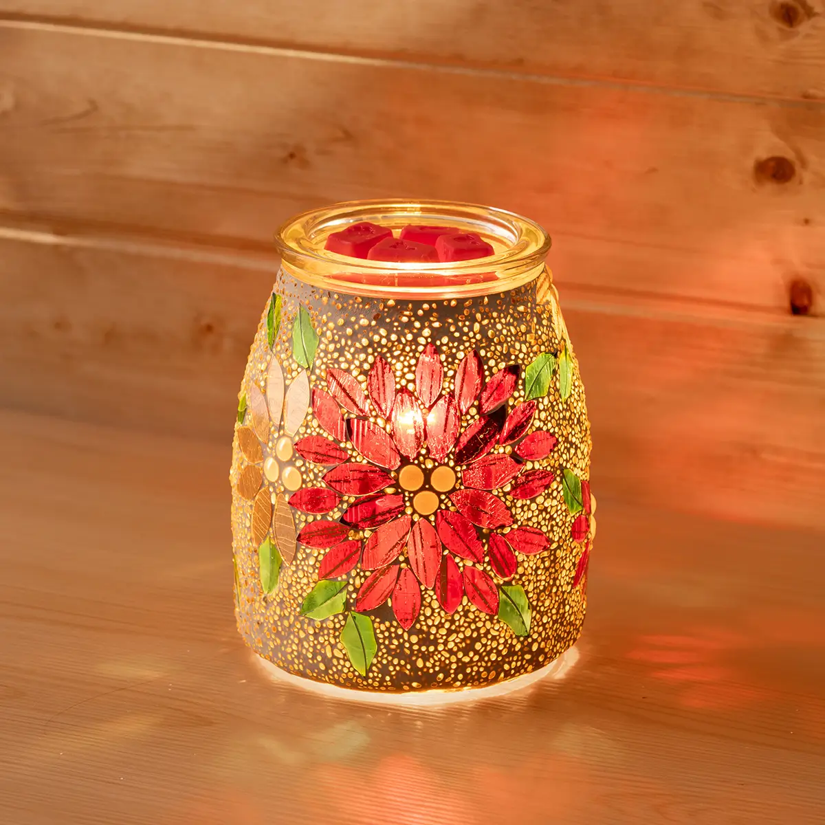 Luminous Poinsettia Scentsy Warmer