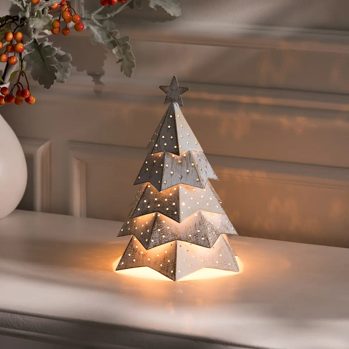 Rustic Twinkle Scentsy Warmer | Christmas Tree
