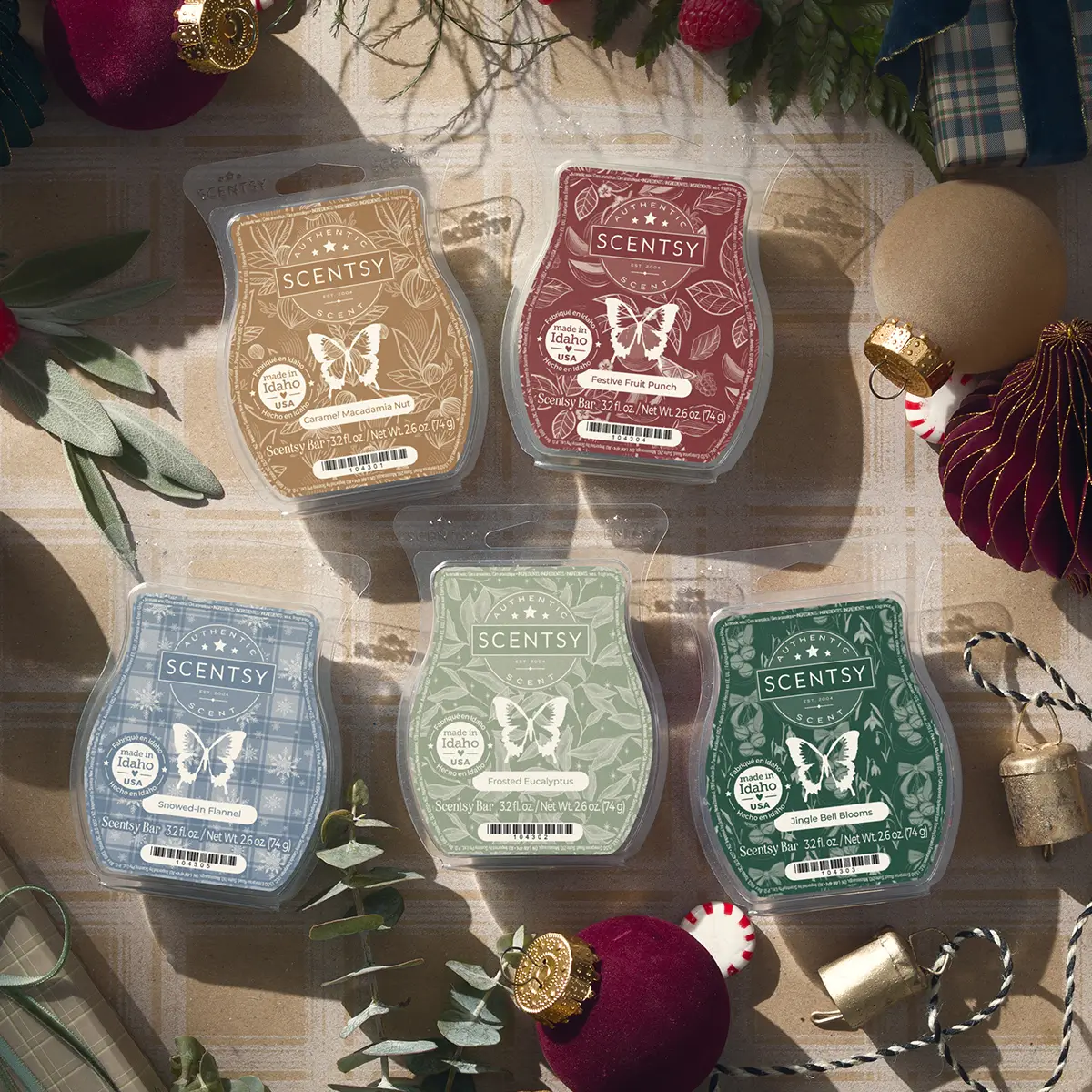 Scentsy 2025 Holiday Wax Bar Collection