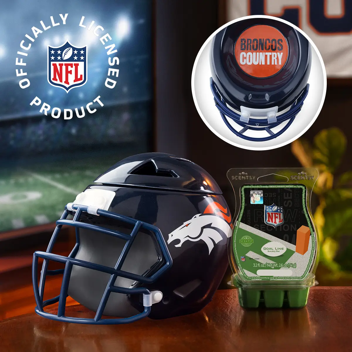 NFL Denver Broncos Helmet Scentsy Warmer