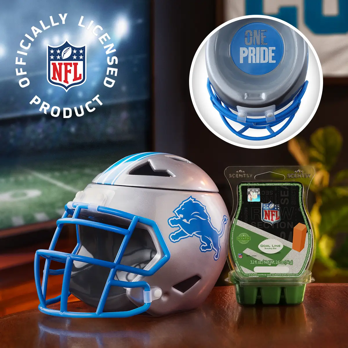 NFL Detroit Lions Helmet Scentsy Warmer