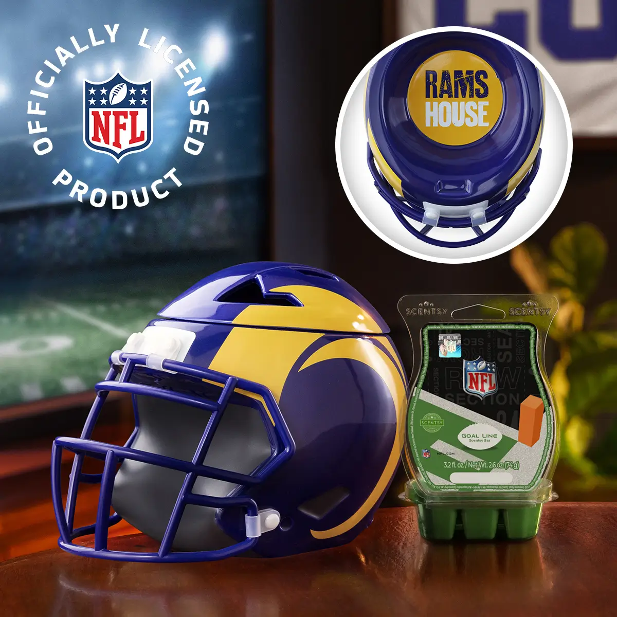 NFL Los Angeles Rams Helmet Scentsy Warmer