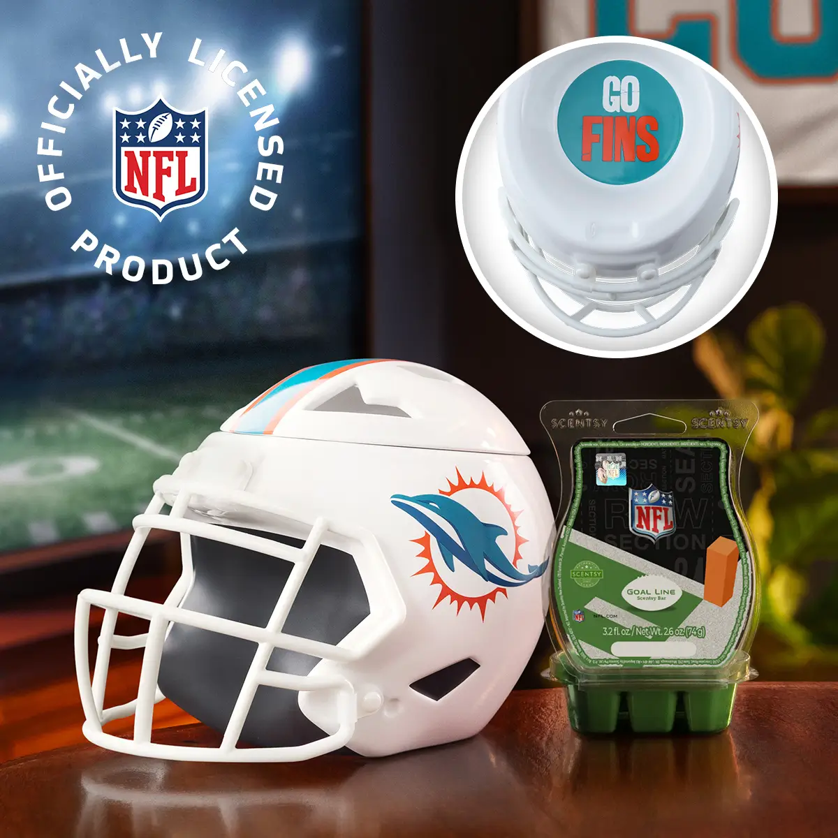 NFL Miami Dolphins Helmet Scentsy Warmer