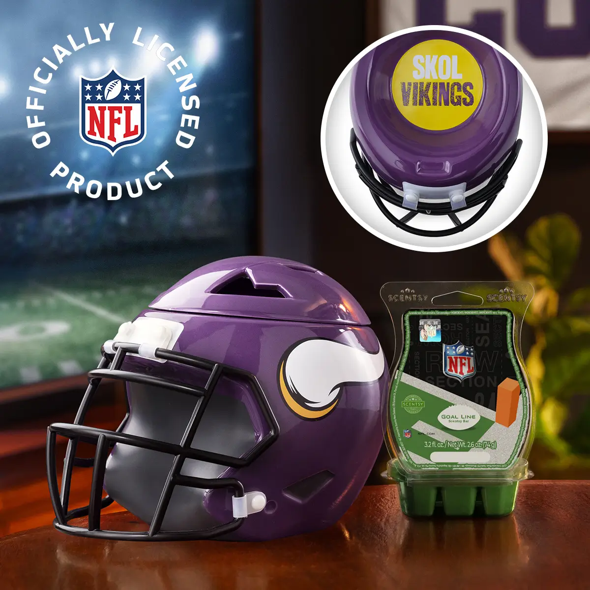 NFL Minnesota Vikings Helmet Scentsy Warmer