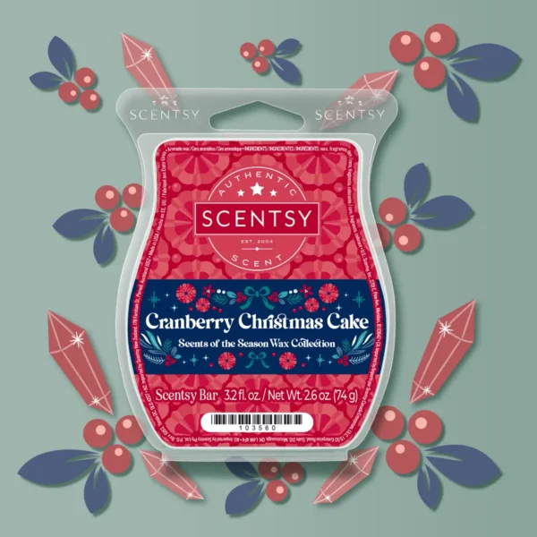 Cranberry Christmas Cake Scentsy Wax Bar | Scents of the Season 2025