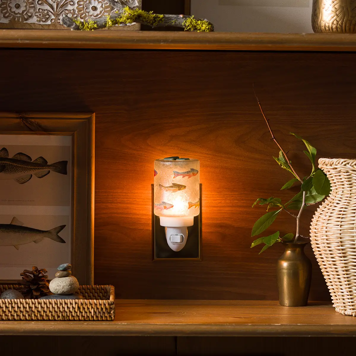 Silverfin Mini Scentsy Warmer - Cozy Cabin Edit