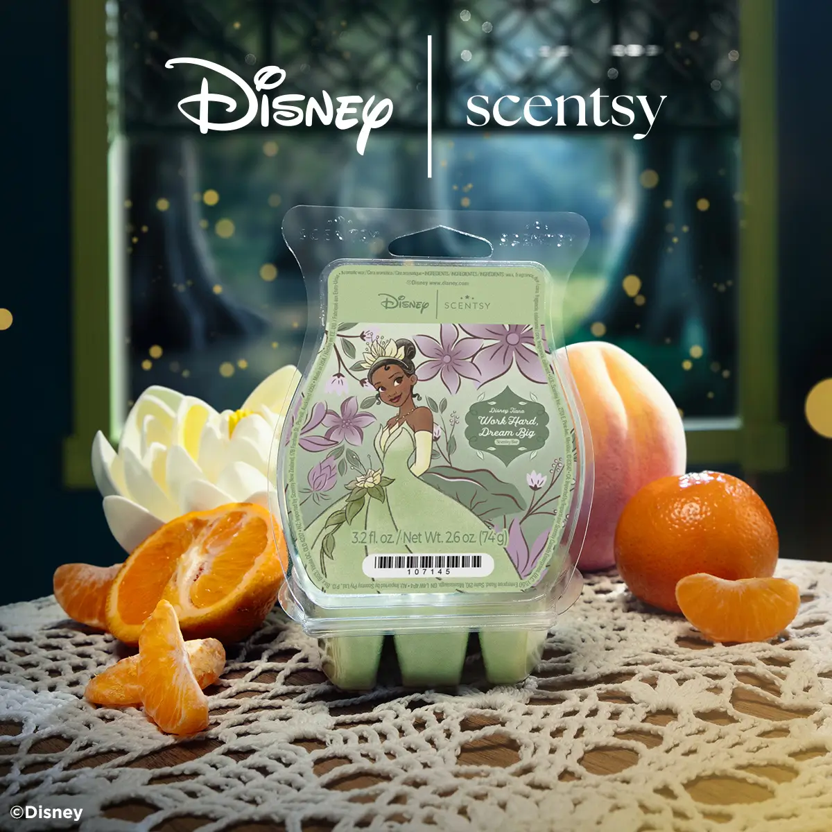 1200X1200-2026-Disneyprincess-Tiana-Workharddreambig-Scentsybar-Logo-R13 Disney Tiana Work Hard, Dream Big Scentsy Bar