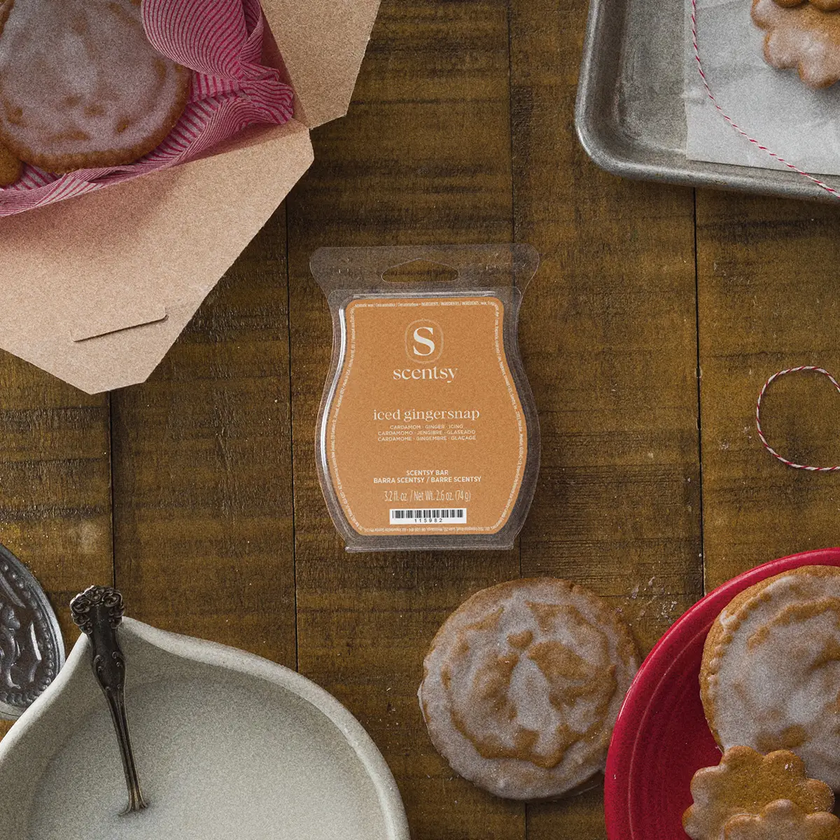 1200X1200-2026-Octoberedit-Gingerbread-Icedgingersnapbar-R13 Iced Gingersnap Scentsy Wax Bar