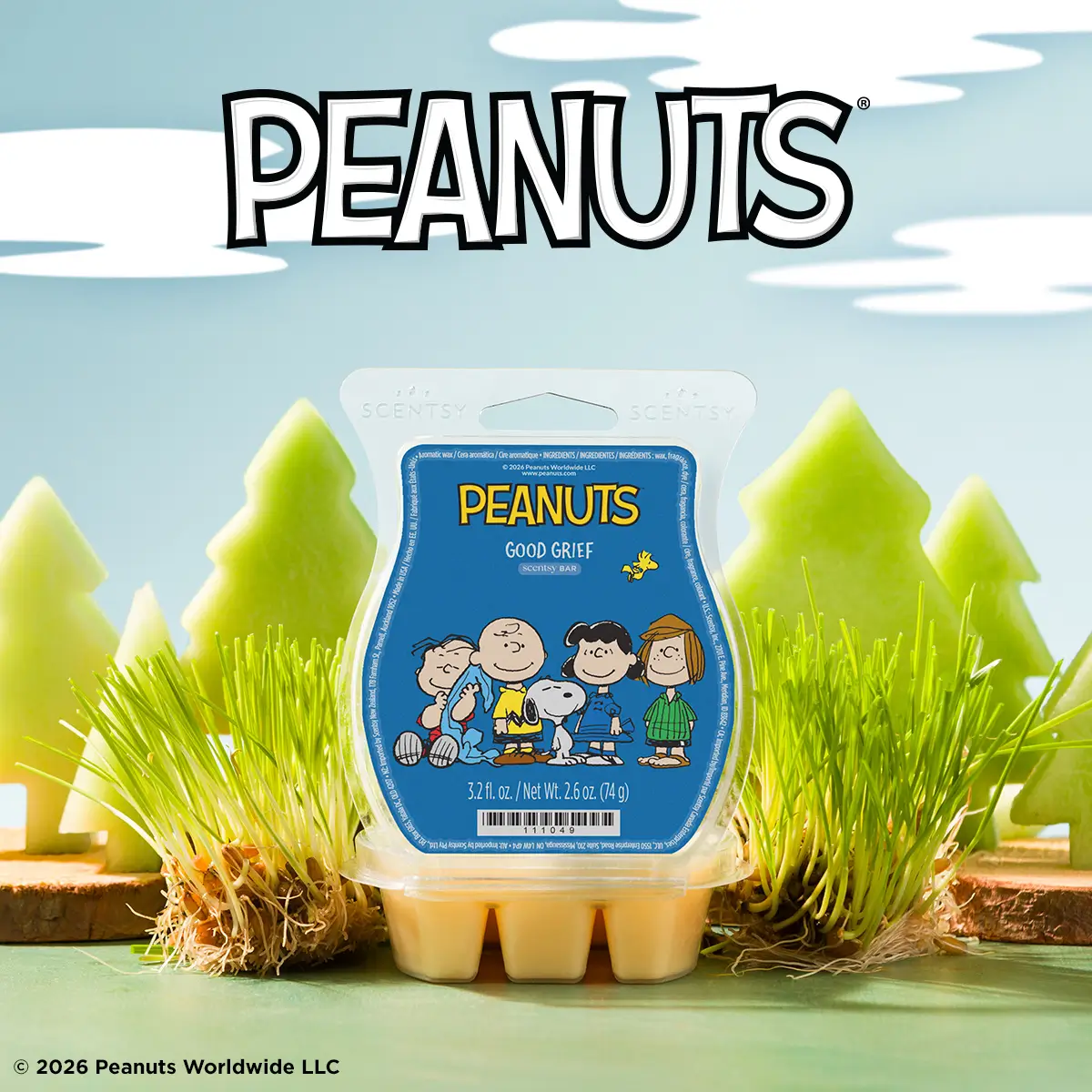 1200X1200-2026-Peanuts-Beaglescouts-Goodgrief-Wax-Logo-R13 Peanuts™ Good Grief Scentsy Wax Bar