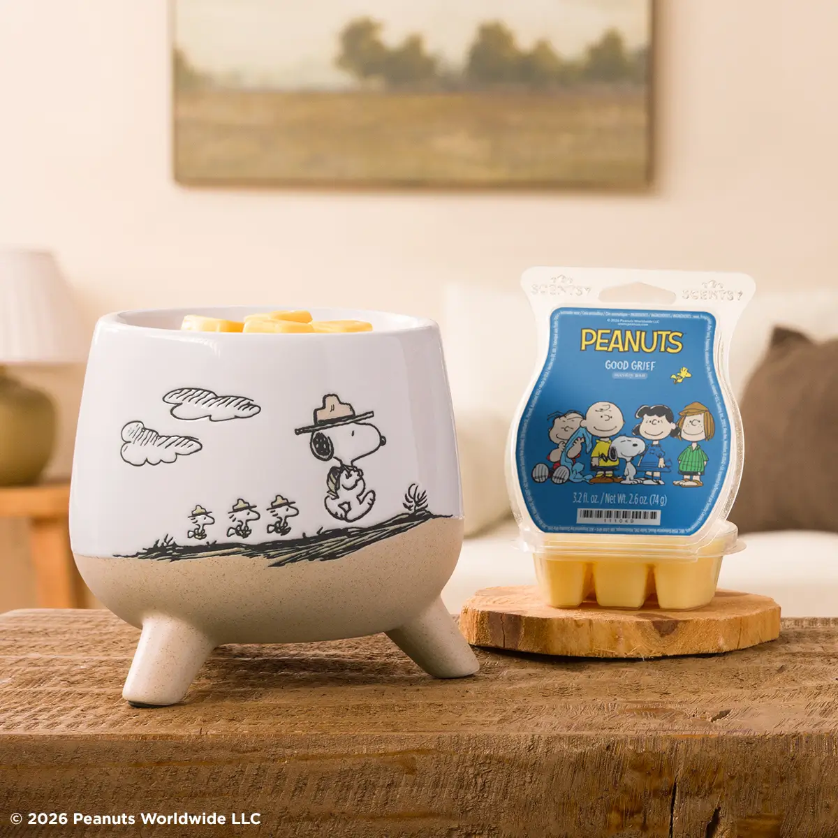 1200X1200-2026-Peanuts-Beaglescouts-Warmer-Goodgrief-Wax-Nologo-R13 Snoopy Beagle Scouts Scentsy Warmer | Peanuts™ 2026