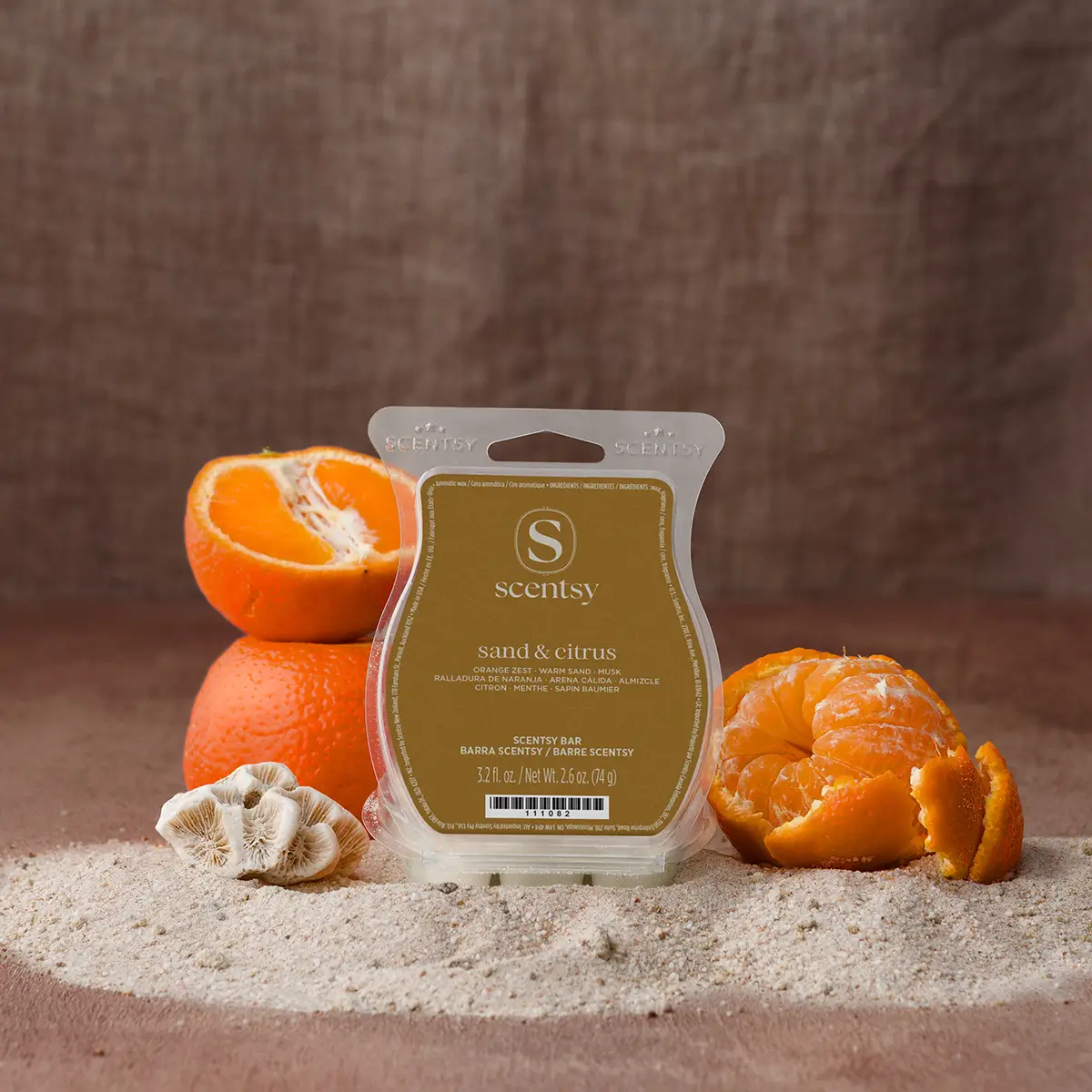 Sand & Citrus Scentsy Wax Bar - April 2026 Coastal Collection
