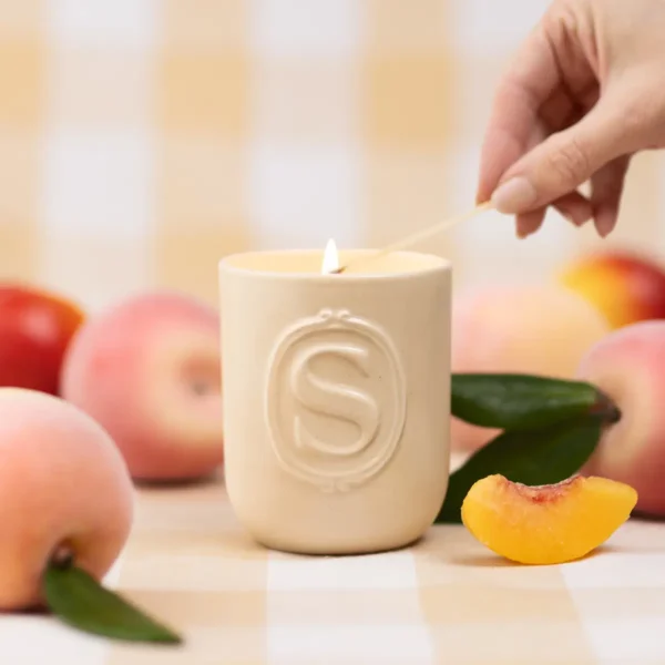 Sunlit Peach Ceramic Scentsy Candle - May 2026
