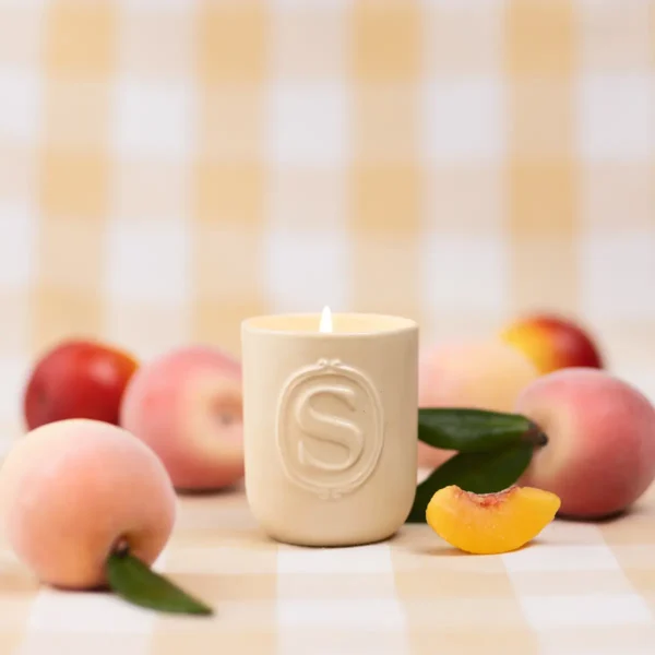 Sunlit Peach Ceramic Scentsy Candle - May 2026