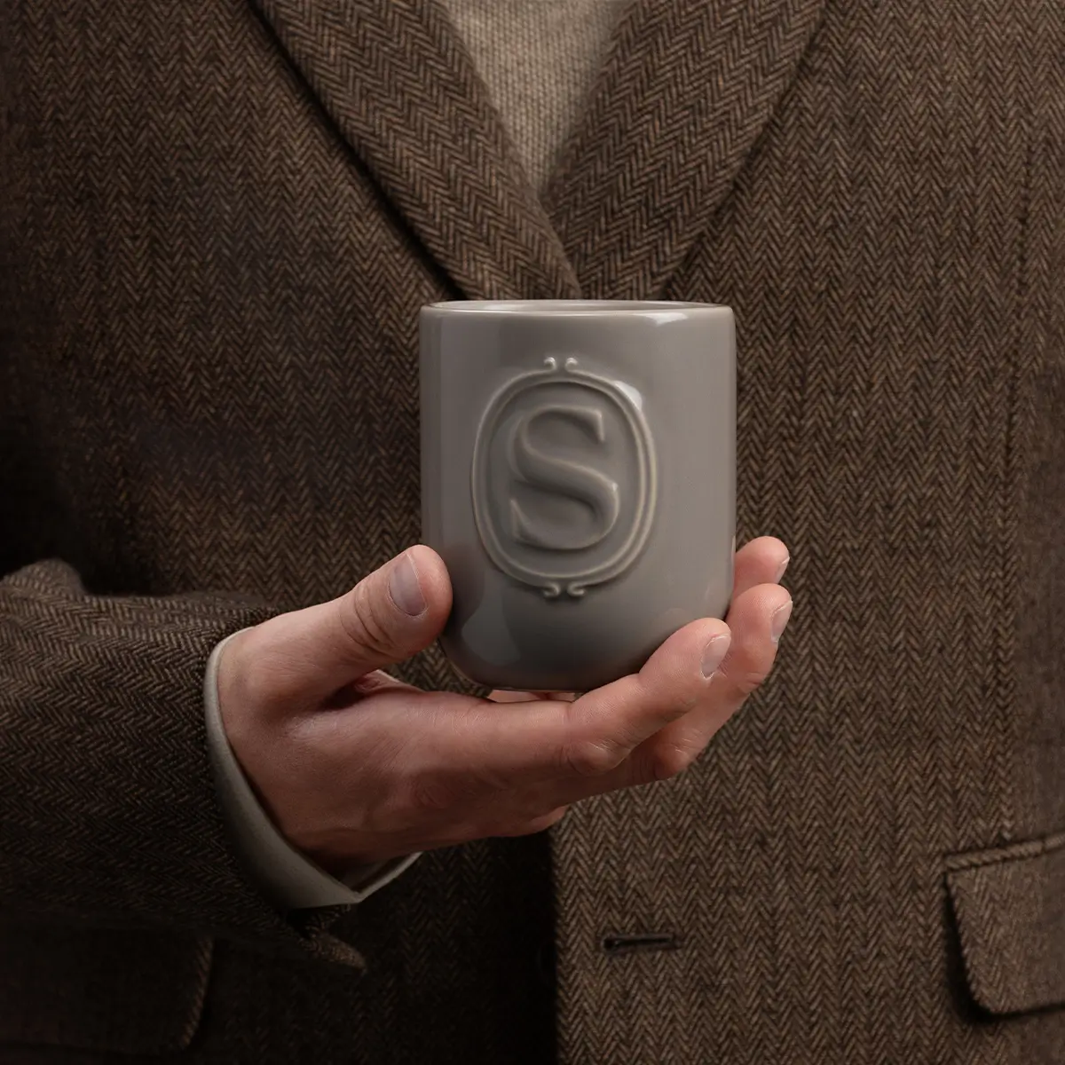 Mystery Man Scentsy Candle Ceramic 9.75 oz