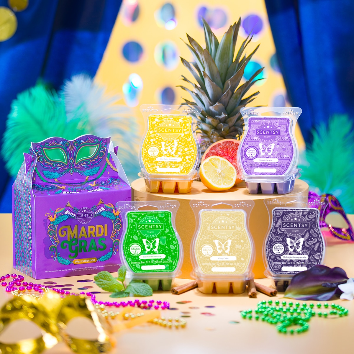 Scentsy Mardi Gras Wax Collection