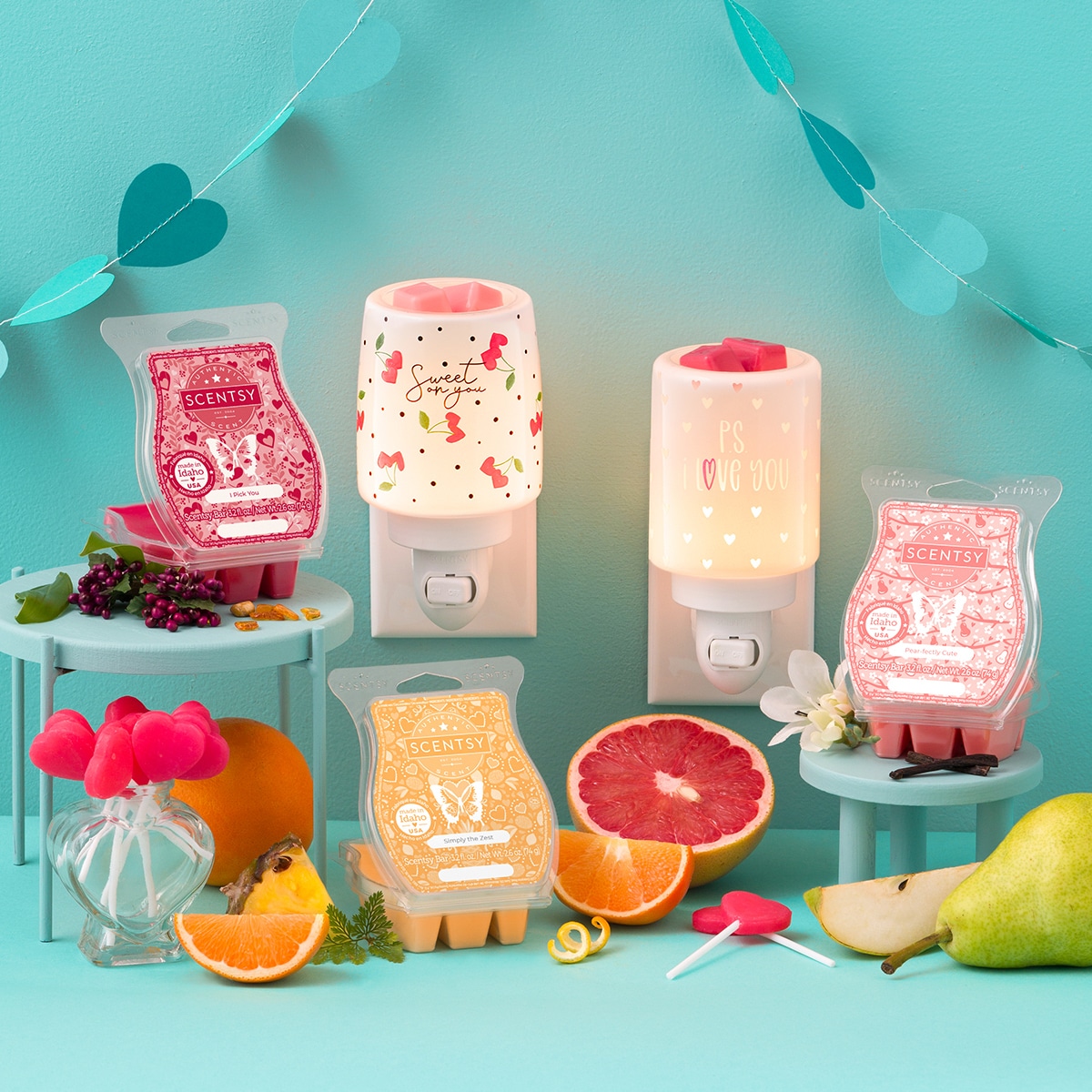 Cherry Picked Mini Scentsy Warmer Valentine’s Day 2024 Scentsy® Store