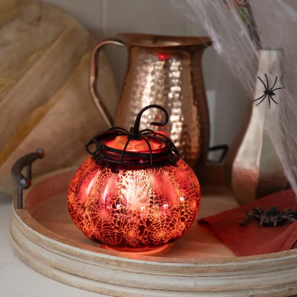 Tangled Web Pumpkin Scentsy Warmer