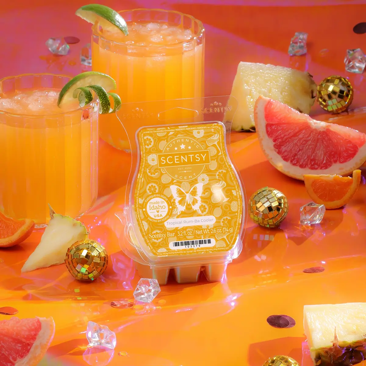 Tropical Rum-Ba Cooler Scentsy Wax Bar | Let's Dance