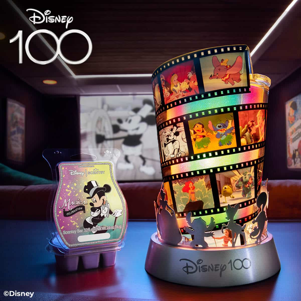 Disney 100th Celebration Scentsy Collection Warmer & Wax