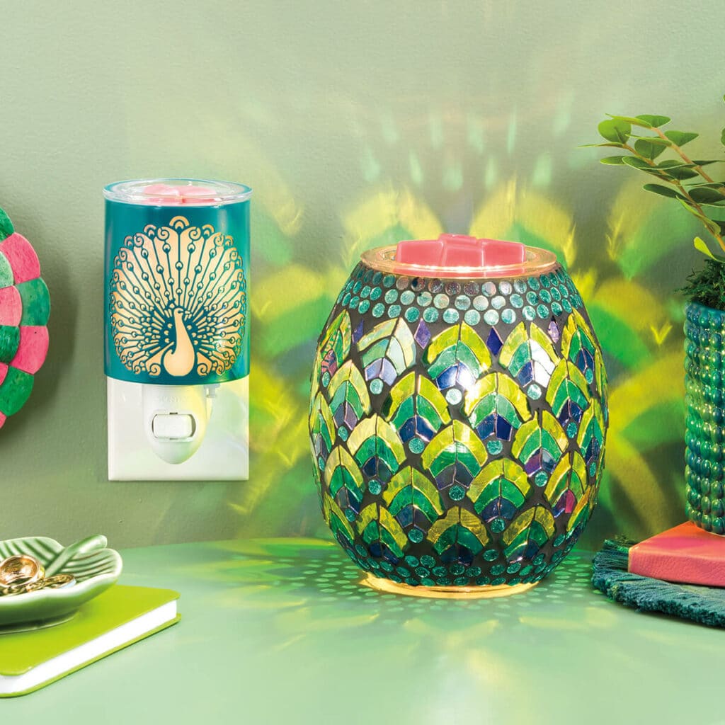 Fancy Feathers Peacock Mini Scentsy Warmer