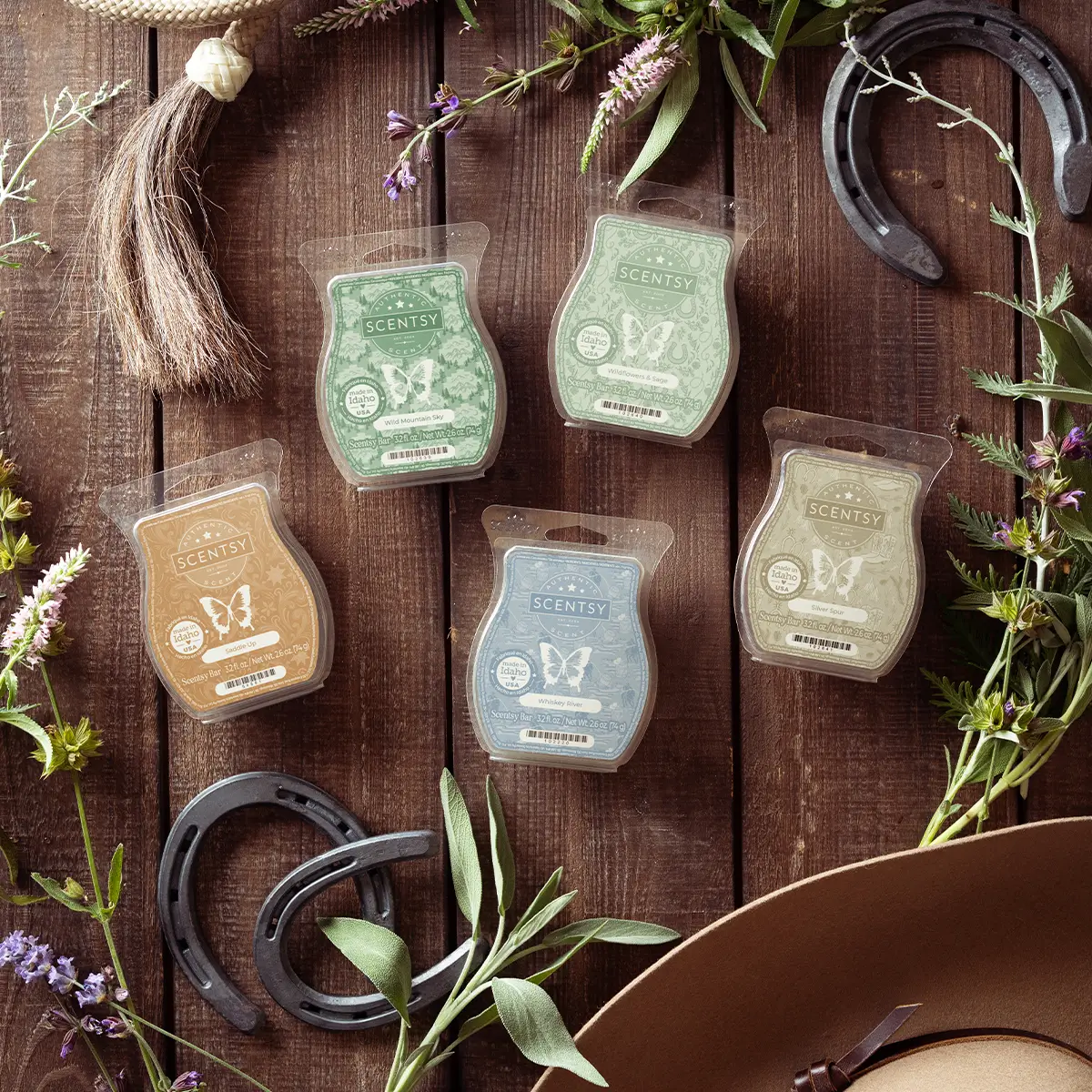 Wild Flowers & Wild Horses Scentsy Bar 5-pack