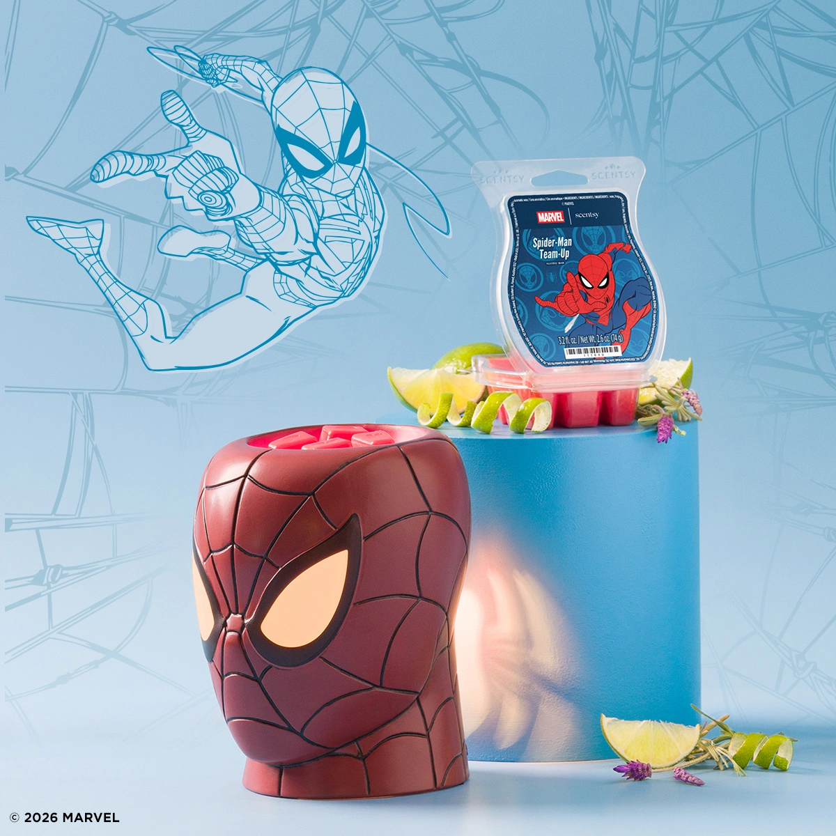 Scentsy X Marvel Collection (2026) With Spider-Man™ Scentsy X Marvel Collection (2026) with Spider-Man™