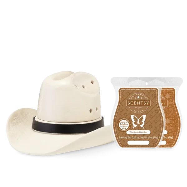 Country Born Cowboy Hat Scentsy Warmer Bundle