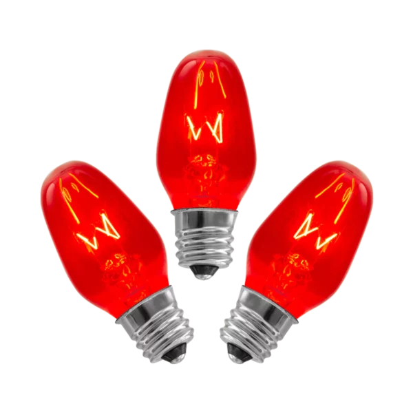 15 Watt Scentsy Light Bulbs Red - 3 Pack