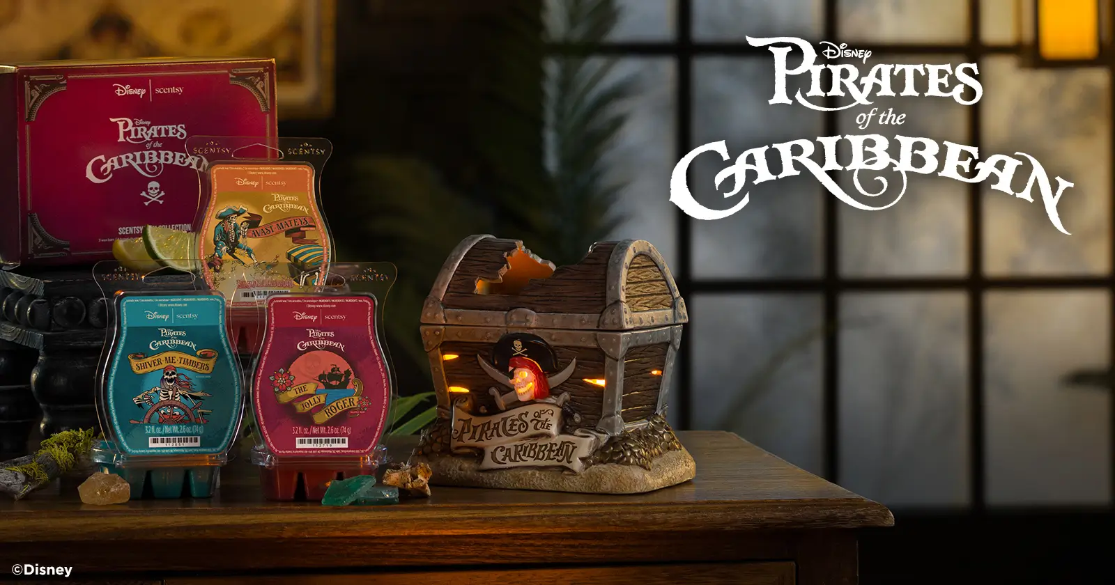 Scentsy × Disney Pirates Of The Caribbean™ Warmer &Amp; Wax Collection Now Available Scentsy × Disney Pirates of the Caribbean™ Warmer & Wax Collection now available