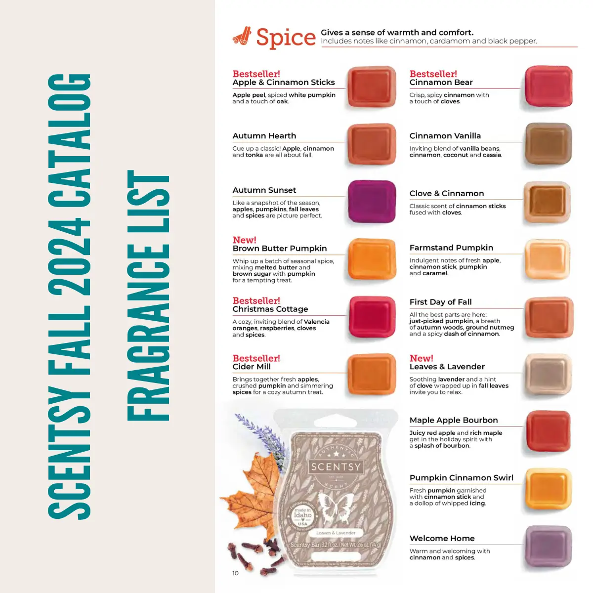 View the Scentsy Fall Winter 2024 Catalog Scent List