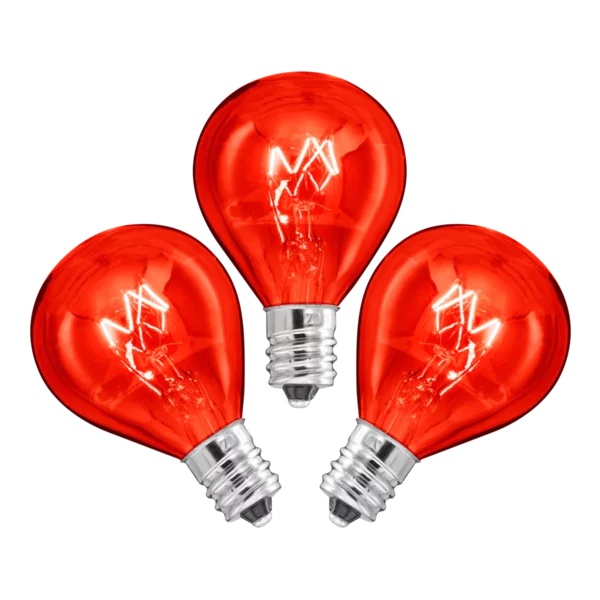 20 Watt Scentsy Light Bulbs Red - 3 Pack