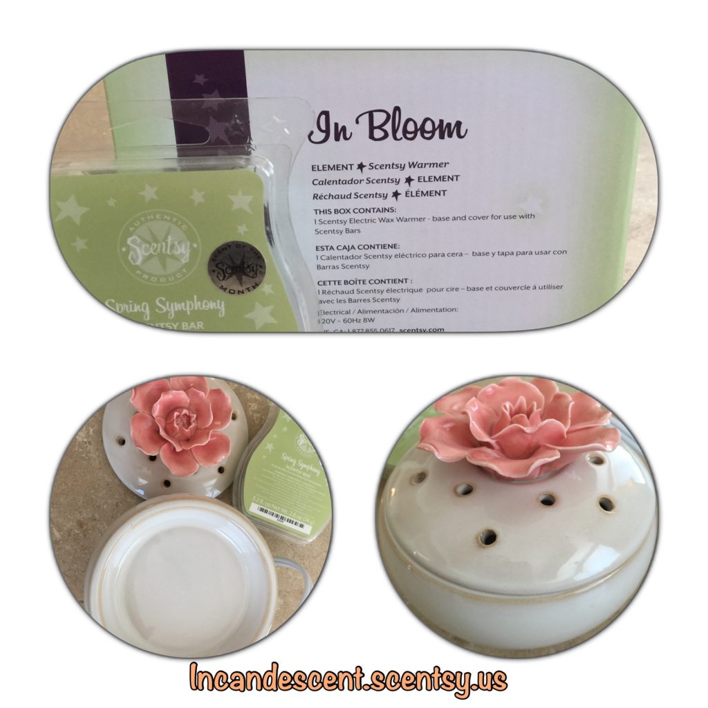 Scentsy April 2015 Warmer of the Month ~ In Bloom and Scent of the Month ~ Spring Symphony