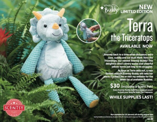 TERRA THE TRICERATOPS SCENTSY BUDDY