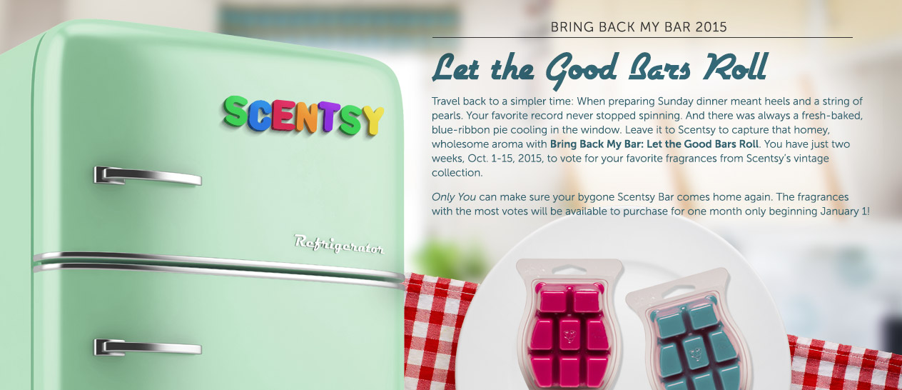 Scentsy Bring Back My Bars 2015 -Vote Now!