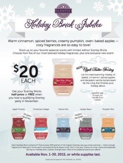 Scentsy 2015 Holiday Brick Jubilee