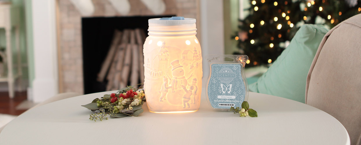 LET IT SNOW SCENTSY WARMER PREMIUM