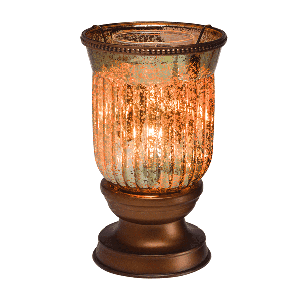 AMBER FLUTED SHADE SCENTSY WARMER