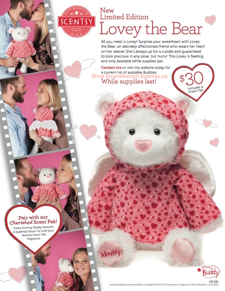 Scentsy Lovey the Bear