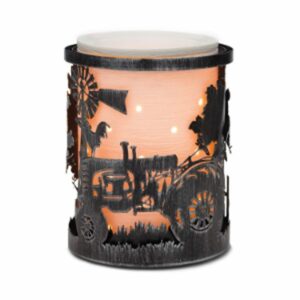 COUNTRYSIDE SCENTSY WRAP WITH ETCHED CORE SCENTSY WARMER