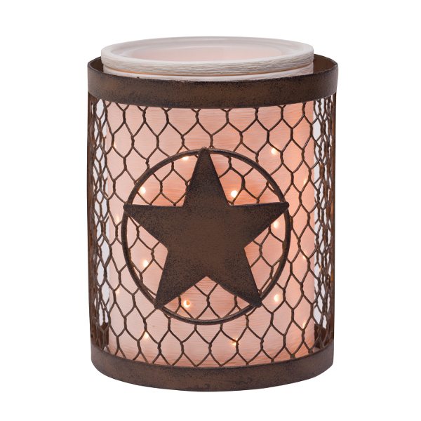 SCENTSY RANGER WRAP WITH ETCHED SILHOUETTE CORE SCENTSY WARMER