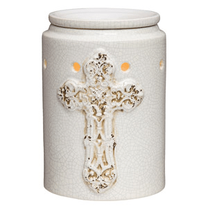 ANTIQUE CROSS SCENTSY WARMER DELUXE