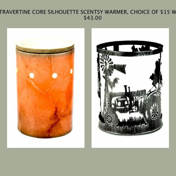 TRAVERTINE CORE SILHOUETTE SCENTSY WARMER SYSTEM (WITH  WRAP)